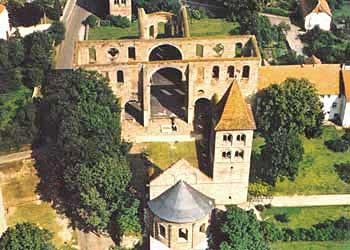 Die Ruine von oben