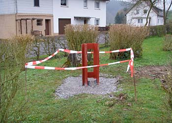 Das Fundament mit Bodenhülse